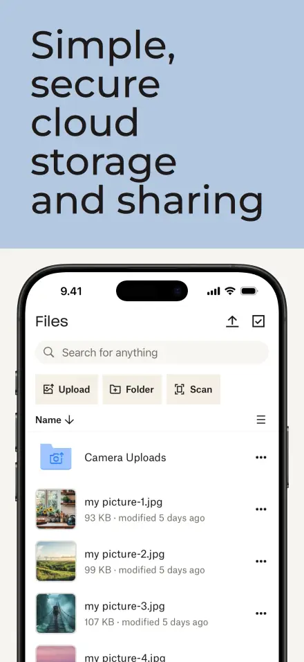 Dropbox App screenshot 1