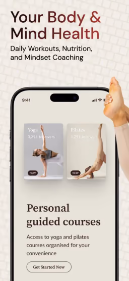 Yoga, Fitness & Meditation App Template, screenshot 1